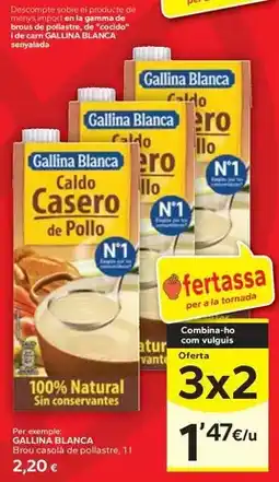 Caprabo Gallina blanca - brou casolà de pollastre oferta