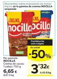 Caprabo Nocilla - crema de cacau oferta
