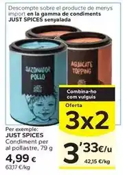 Caprabo Just spices - condiment per al pollastre oferta