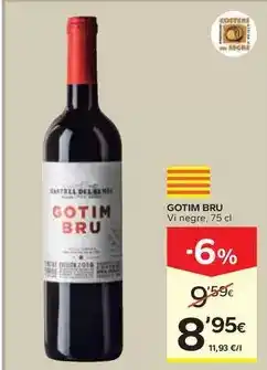 Caprabo Gotim bru - vi negre oferta