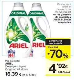 Caprabo Ariel - detergent líquid original oferta