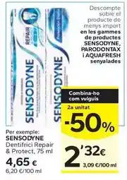 Caprabo Sensodyne - dentifrici repair & protect oferta