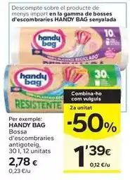 Caprabo Handy bag - bossa d'escombraries antigoteig oferta