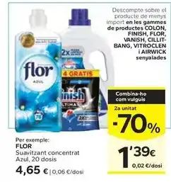 Caprabo Flor - suavitzant concentrat azul oferta
