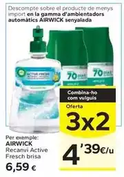 Caprabo Air wick - recanvi active fresch brisa oferta