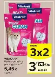 Caprabo Vitakraft - perles gel silice per a gats oferta