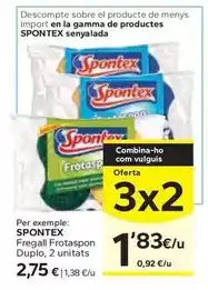 Caprabo Spontex - fregall frotaspon duplo oferta