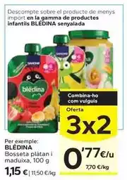 Caprabo Bledina - bosseta platan i maduixa oferta