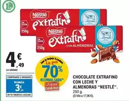 E.Leclerc Nestlé - chocolate extrafino con leche y almendras oferta