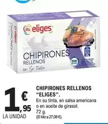 E.Leclerc Eliges - chipirones rellenos oferta