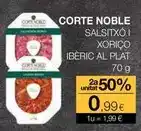 Plusfresc Corte noble - salsitxo i xorico iberic al plat oferta
