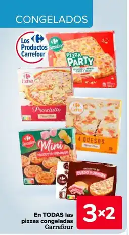 Carrefour En todas las pizzas congeladas carrefour oferta