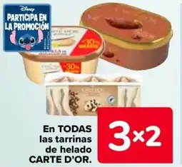 Carrefour CARTE D'OR En todas las tarrinas de helado oferta