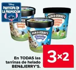 Carrefour BEN&JERRY'S En todas las tarrinas de helado oferta