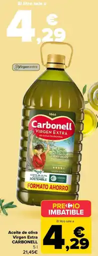 Carrefour CARBONELL Aceite de oliva Virgen Extra oferta