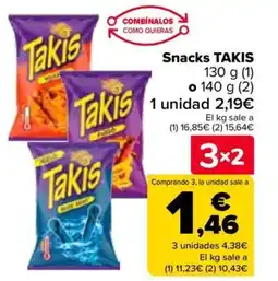Carrefour TAKIS Snacks oferta