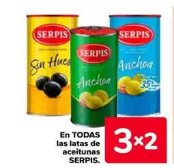 Carrefour SERPIS En todas las latas de aceitunas oferta