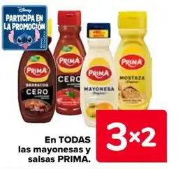 Carrefour PRIMA En todas las mayonesas y salsas oferta