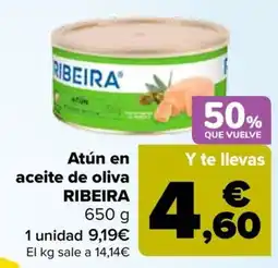 Carrefour RIBEIRA Atún en aceite de oliva oferta