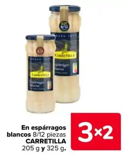 Carrefour CARRETILLA En espárragos blancos 8/12 piezas oferta
