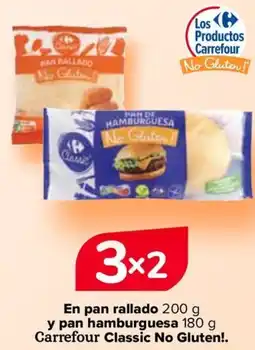 Carrefour En pan rallado y pan hamburguesa Carrefour Classic No Gluten!. oferta