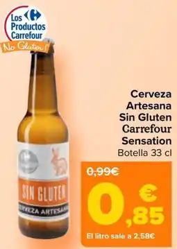 Carrefour Cerveza Artesana Sin Gluten Carrefour Sensation oferta