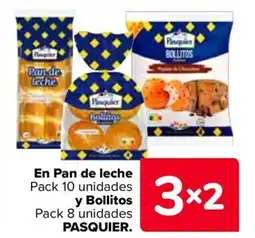 Carrefour PASQUIER En Pan de leche y Bollitos oferta