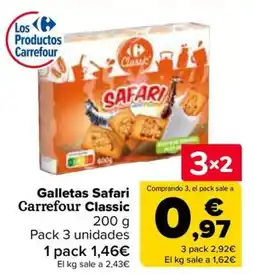 Carrefour Galletas Safari Carrefour Classic oferta