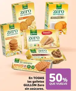 Carrefour GULLÓN En todas las galletas zero sin azúcares. oferta