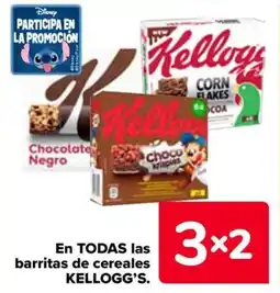 Carrefour KELLOGG'S En TODAS las barritas de cereales oferta