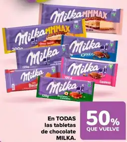 Carrefour MILKA En todas las tabletas de chocolate oferta