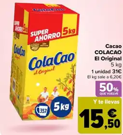 Carrefour COLACAO Cacao El Original oferta