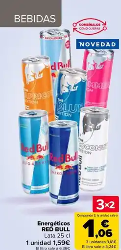 Carrefour RED BULL Energéticos oferta
