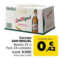Carrefour SAN MIGUEL Cerveza oferta