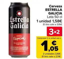 Carrefour ESTRELLA GALICIA Cerveza oferta