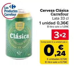 Carrefour Cerveza Clásica Carrefour oferta