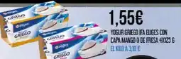 Claudio Ifa eliges - yogur griego con capa mango o de fresa oferta