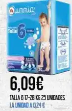 Claudio Unnia - talla 6 17-28 kg 25 unidades oferta