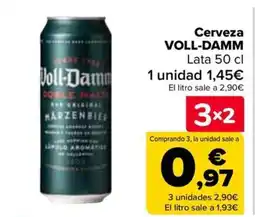 Carrefour VOLL-DAMM Cerveza oferta