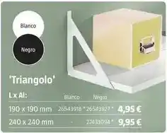 Bauhaus Soportes de pared 'triangolo' oferta