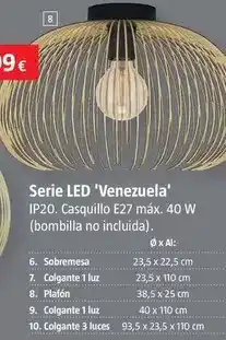 Bauhaus Serie led 'venezuela' plafon oferta
