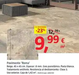 Bauhaus Pavimento 'roma' oferta