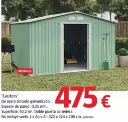 Bauhaus Casetas de jardín 'lauters' oferta