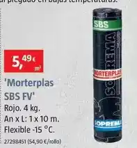 Bauhaus Láminas asfáltica 'morterplas sbs fv' oferta