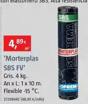 Bauhaus Láminas asfálticas 'morterplas sbs fv' oferta