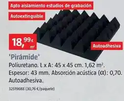 Bauhaus Aislamientos acústicos 'piramide' oferta