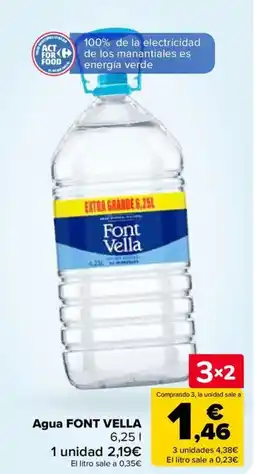 Carrefour FONT VELLA Agua oferta