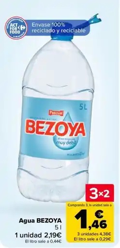 Carrefour BEZOYA Agua oferta