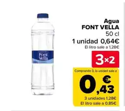Carrefour FONT VELLA Agua oferta