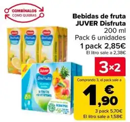 Carrefour JUVER Bebidas de fruta Disfruta oferta